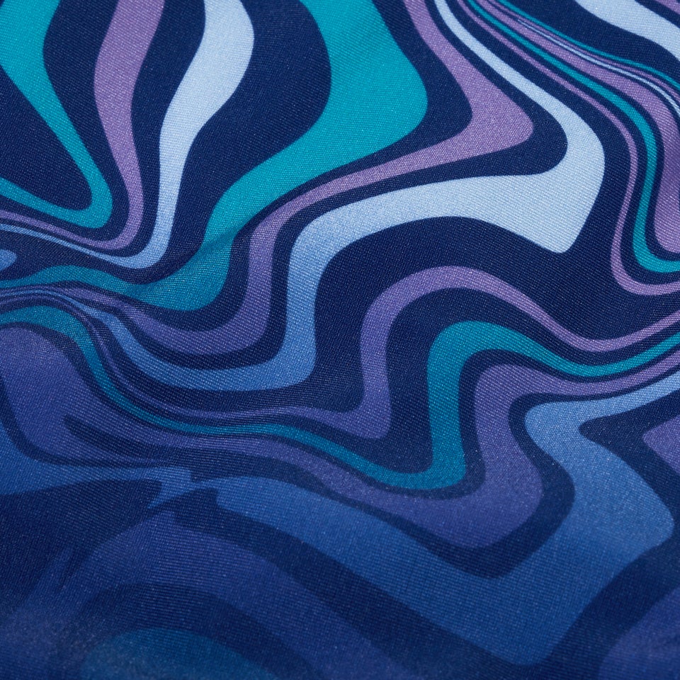 Bedruckter Hydrasuit für Mädchen Blau/Flieder