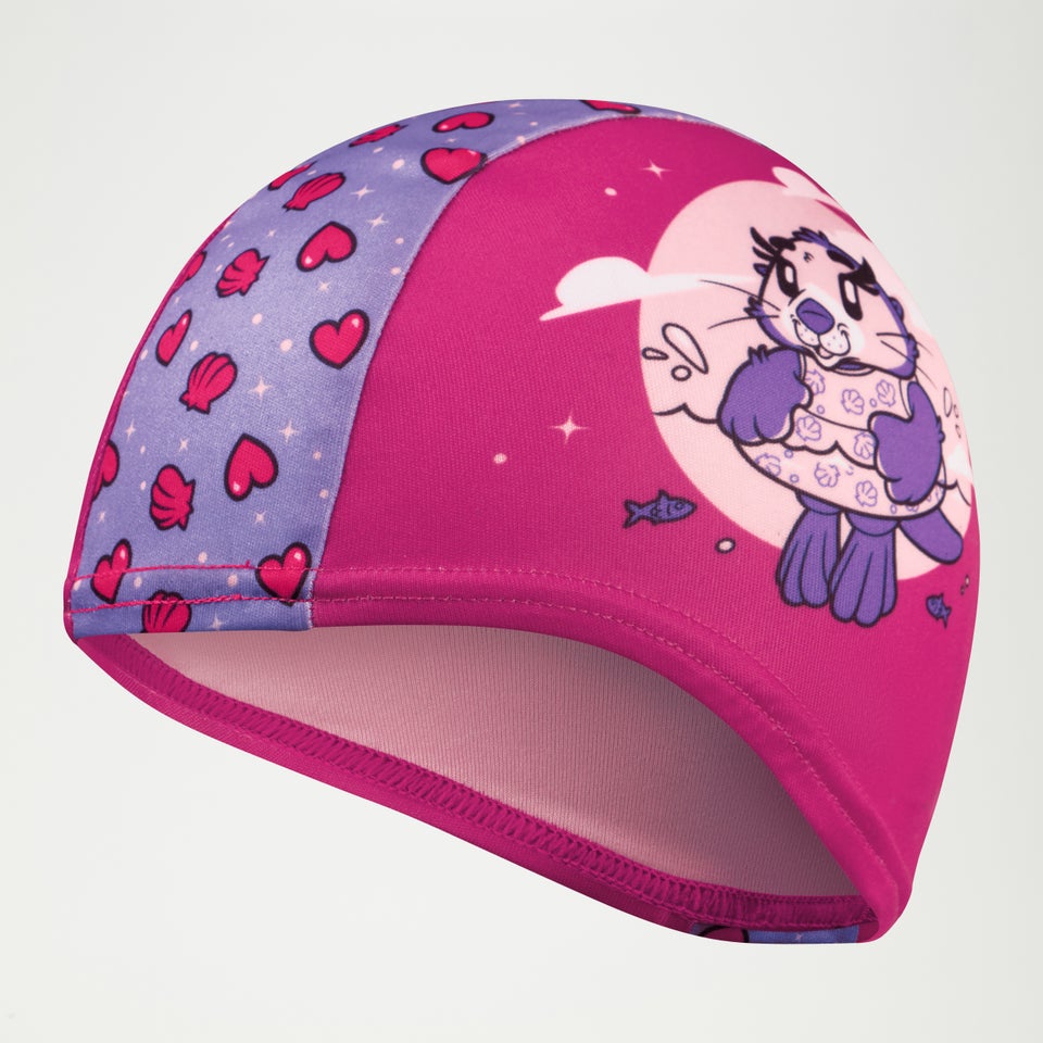 Infant Learn to Swim Aria Sea Otter Polyester Cap Pink