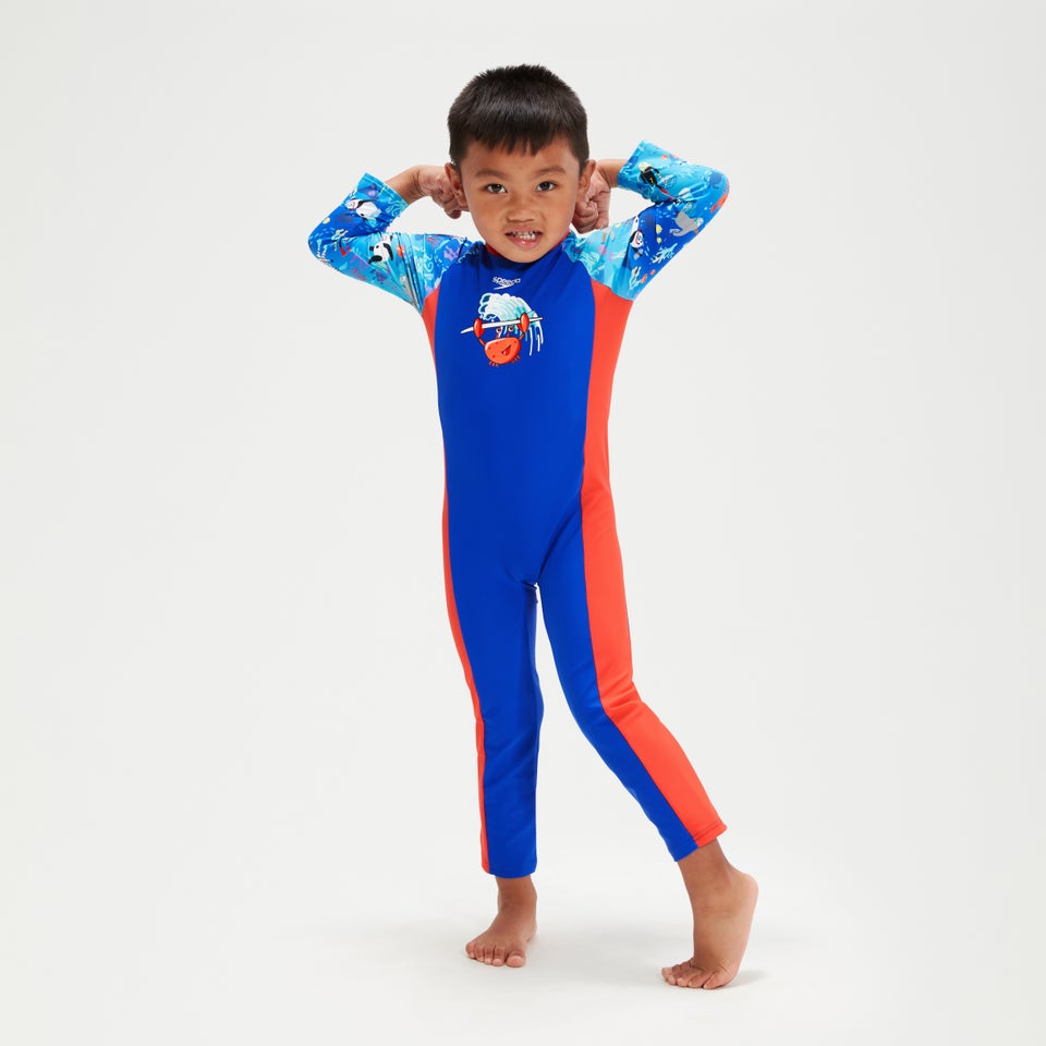 Infant Boys' Printed All In One Sunsuit Blue