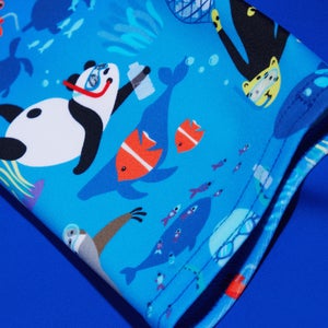 Infant Boys' Printed All In One Sunsuit Blue