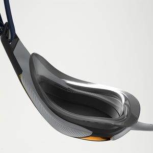 Lunettes de natation Junior Fastskin Hyper Elite effet miroir noir/orange