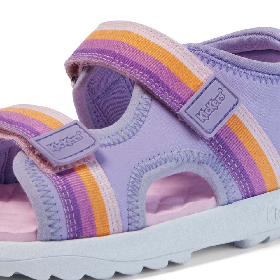 Junior Girls Kickster Sandal Purple