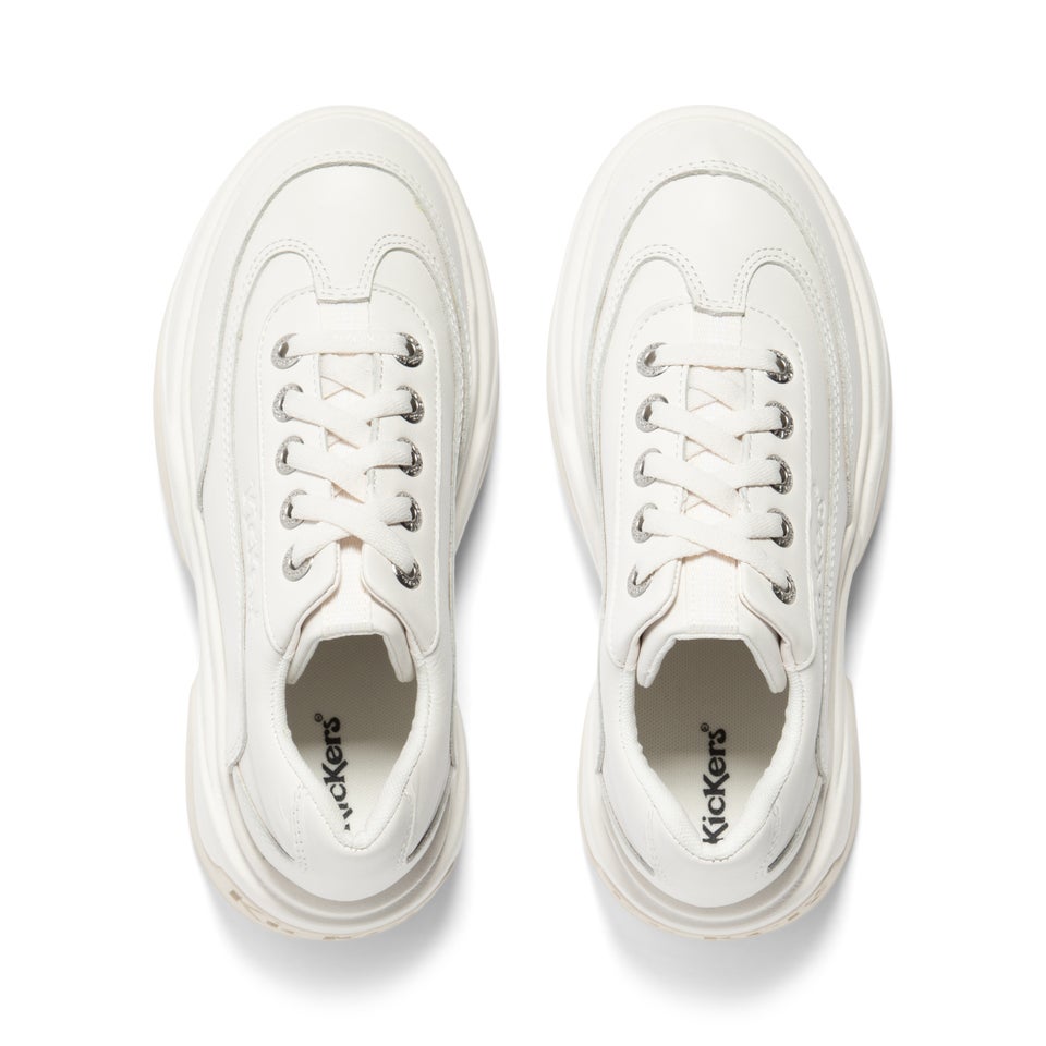 Adult Unisex Kade Lo Leather White