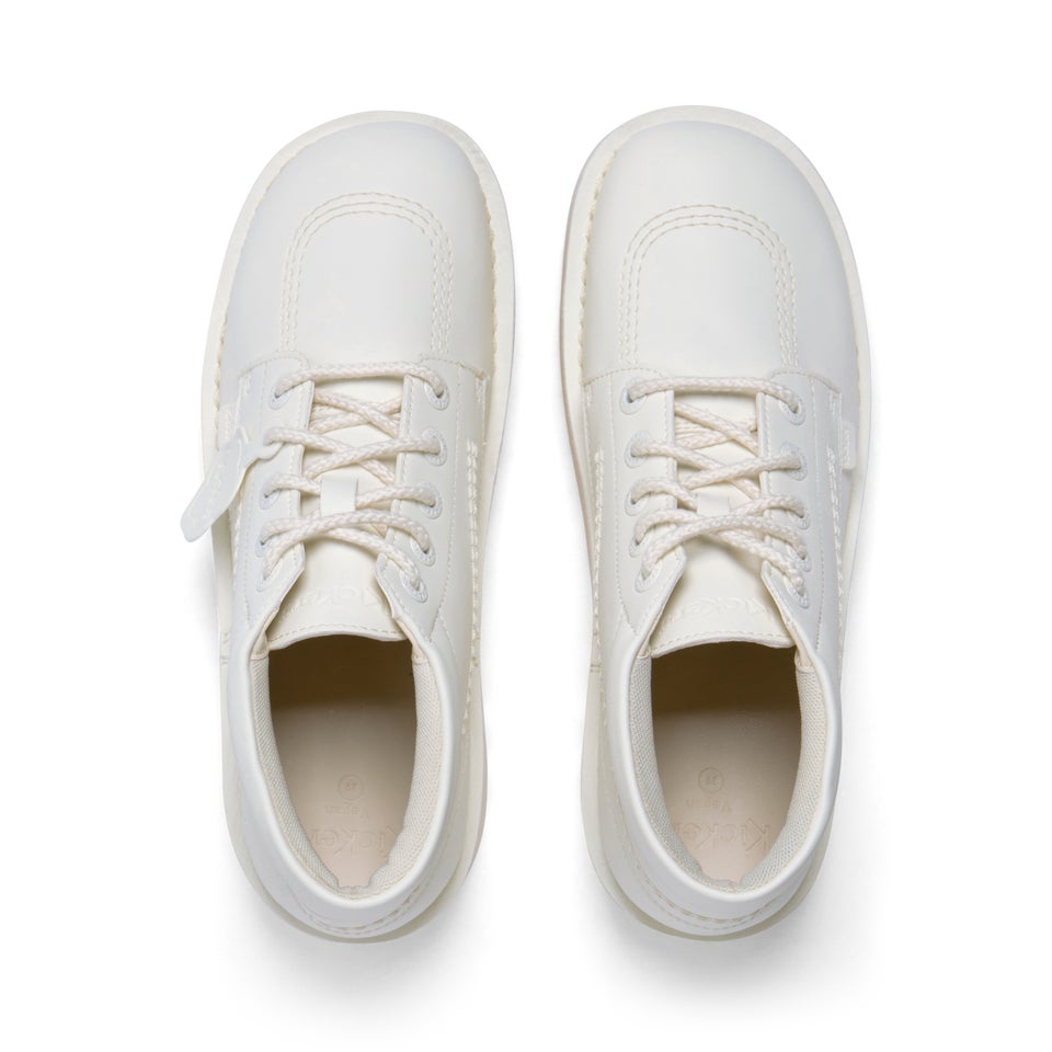 Adult Unisex Kick Hi Stack Leather Alternative White