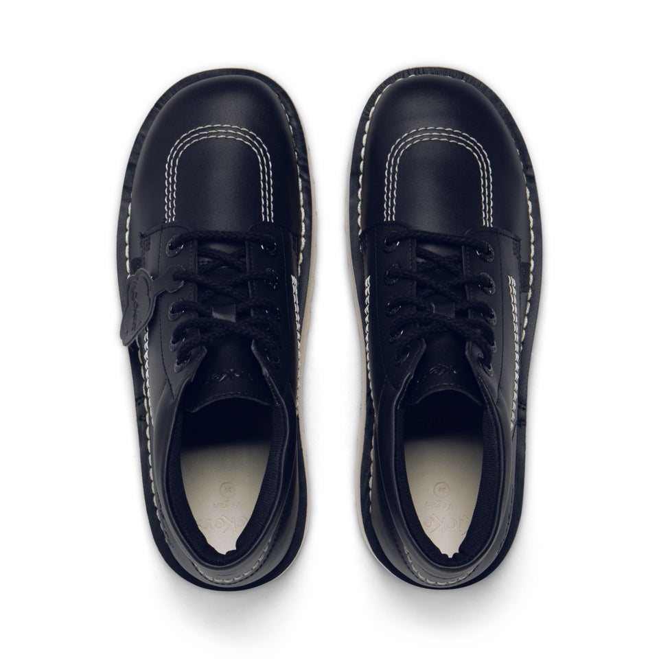 Adult Unisex Kick Hi Stack Leather Alternative Black