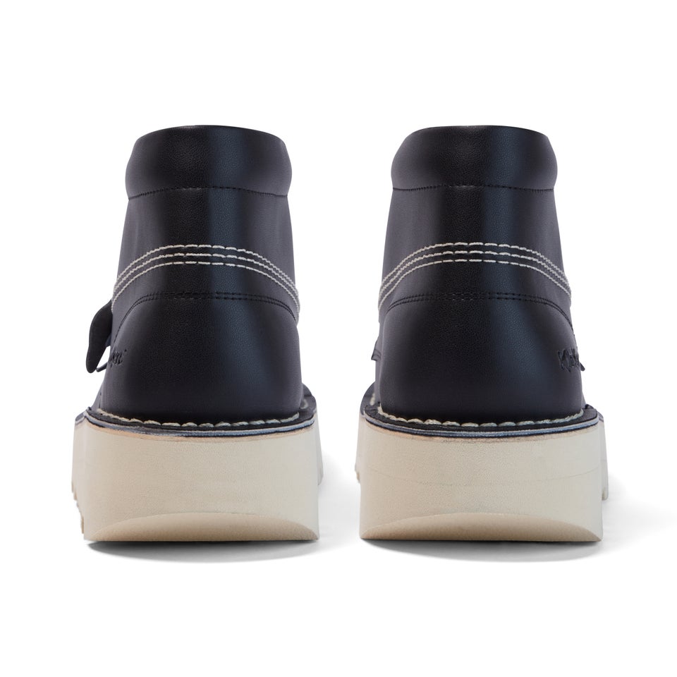 Adult Unisex Kick Hi Stack Leather Alternative Black