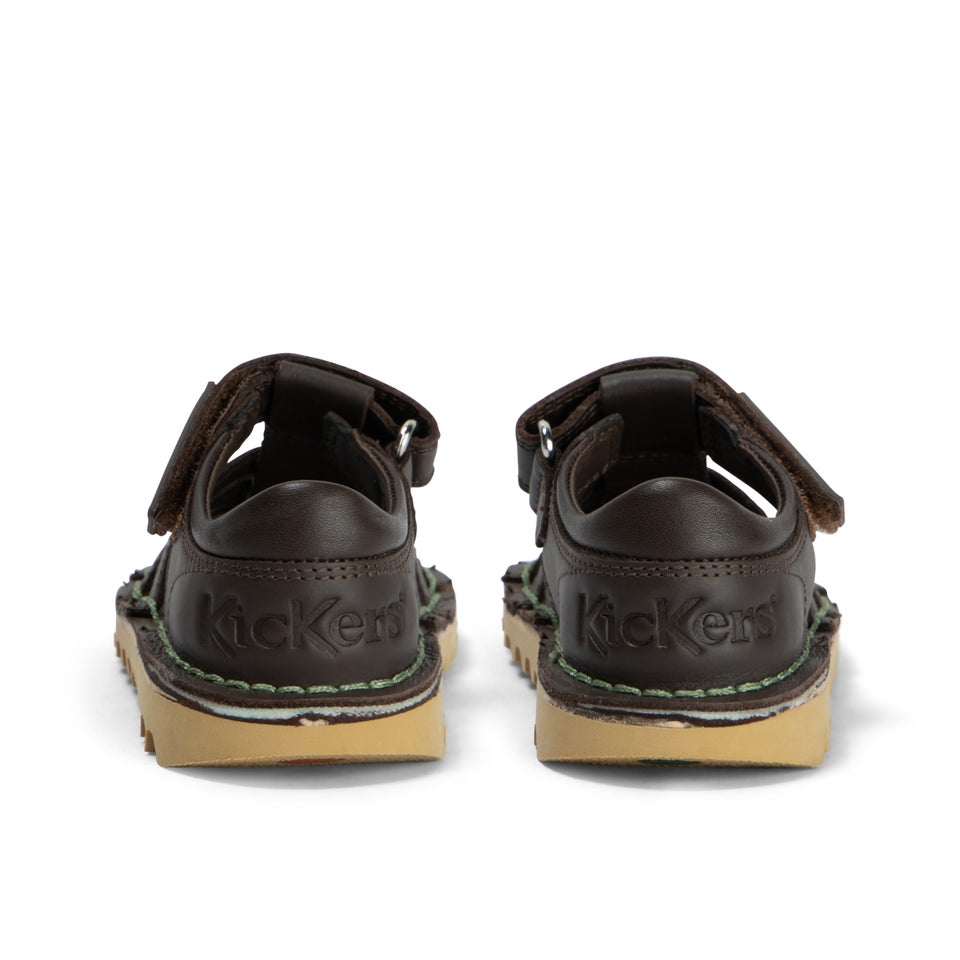 Infant Boys Kick Sandal Leather Brown