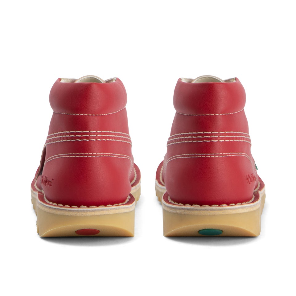 Adult Unisex Kick Hi Leather Alternative Red