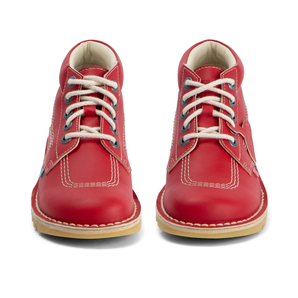 Adult Unisex Kick Hi Leather Alternative Red