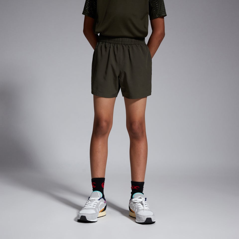 Junior Unisex Woven Shorts Green