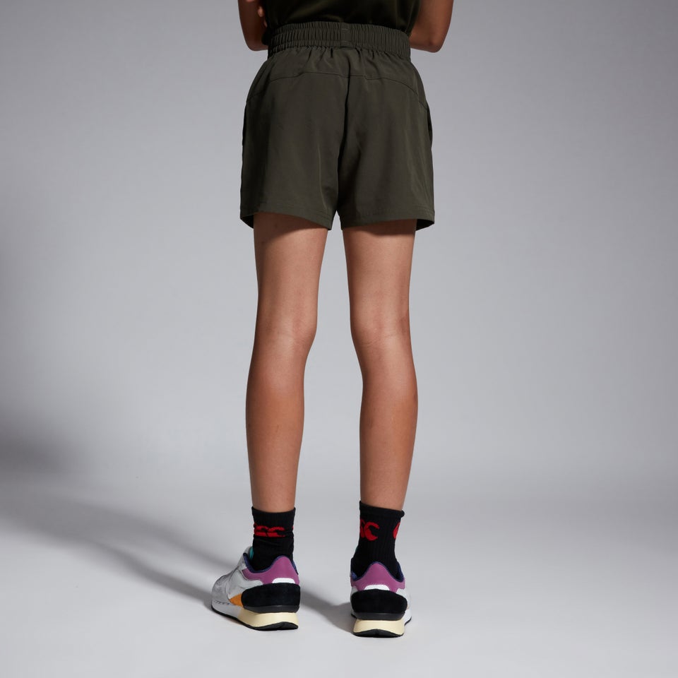 Junior Unisex Woven Shorts Green