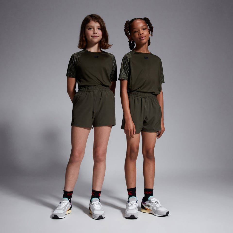 Junior Unisex Woven Shorts Green