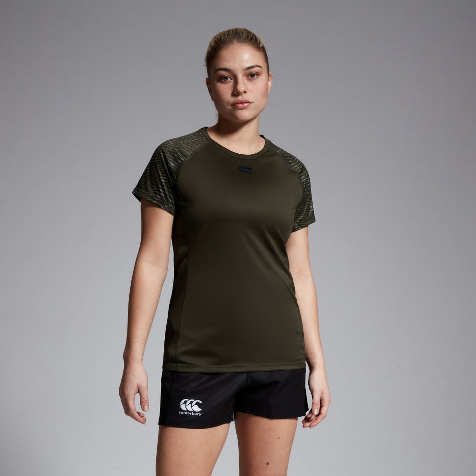 CANTERBURY VAPODRI S.LIGHT SS GRAPHIC TEE AF GREEN