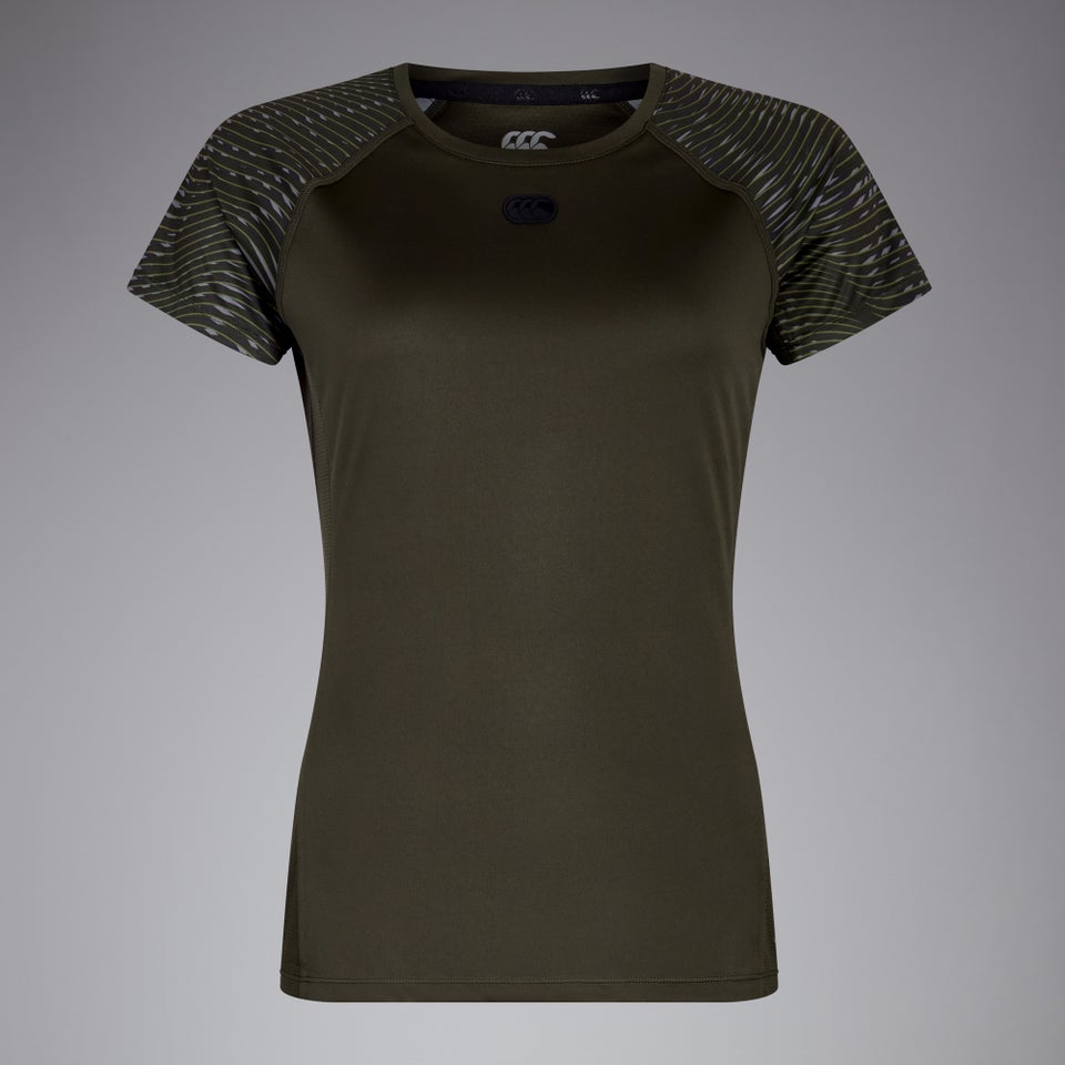 CANTERBURY VAPODRI S.LIGHT SS GRAPHIC TEE AF GREEN