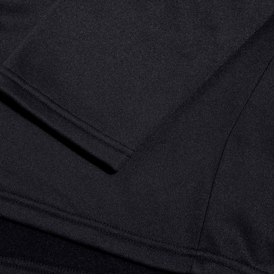 Mens 1/4 Zip Fleece Black/White