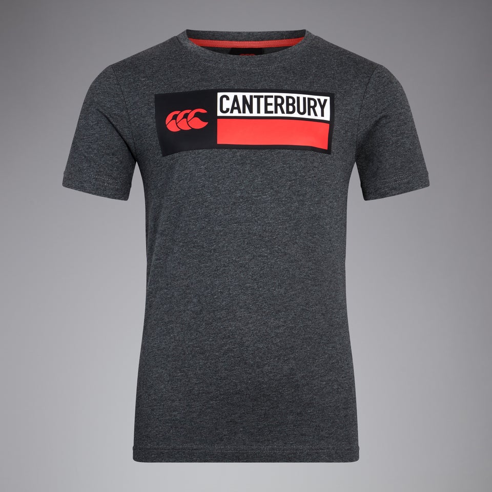 CANTERBURY COTTON LOGO TEE JU GREY