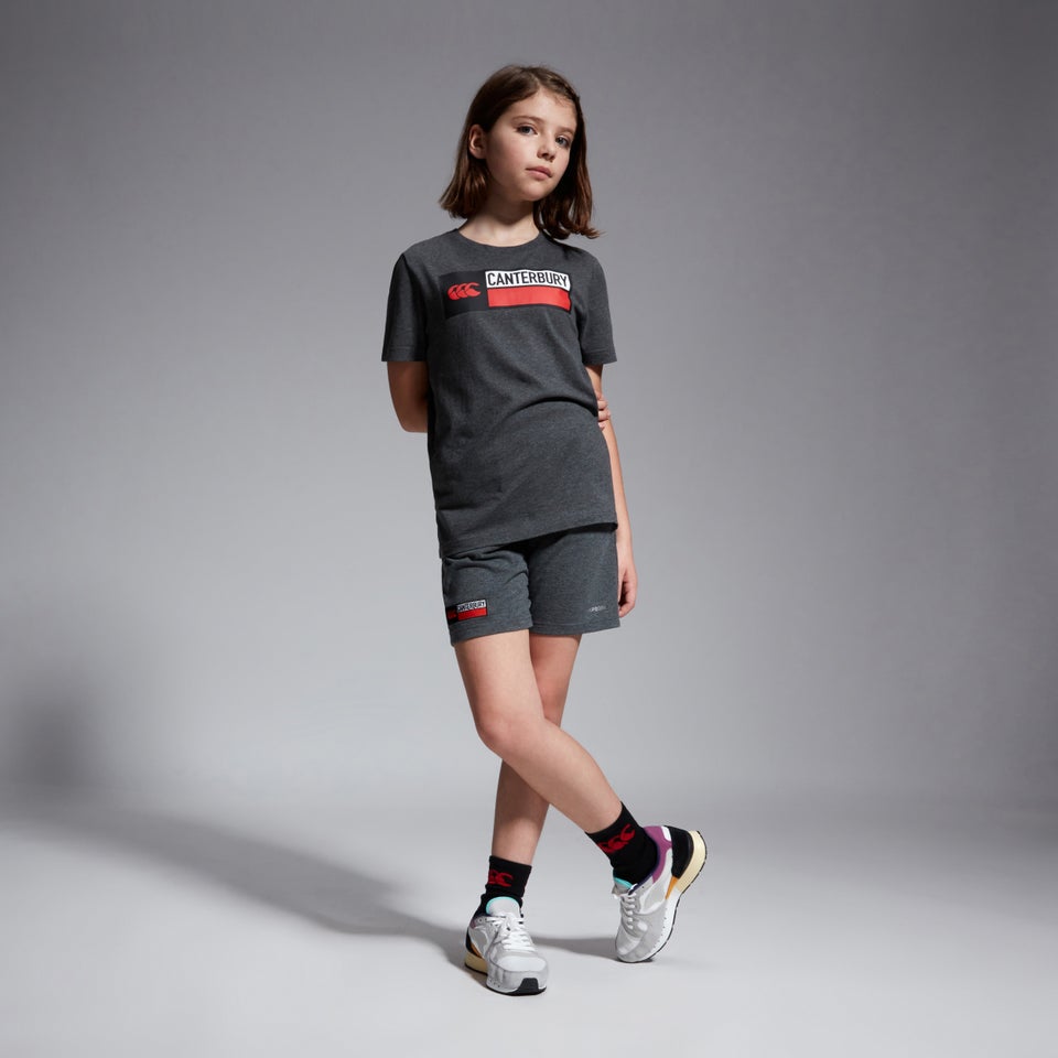 CANTERBURY COTTON LOGO TEE JU GREY