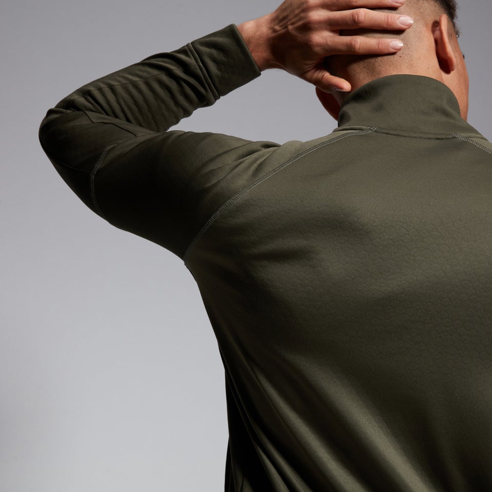 Mens 1/2 Zip Thermoreg Fleece Green