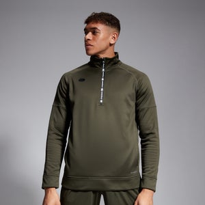 Mens 1/2 Zip Thermoreg Fleece Green