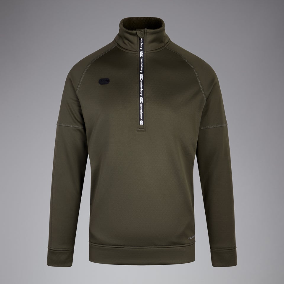Mens 1/2 Zip Thermoreg Fleece Green