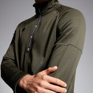 Mens 1/2 Zip Thermoreg Fleece Green