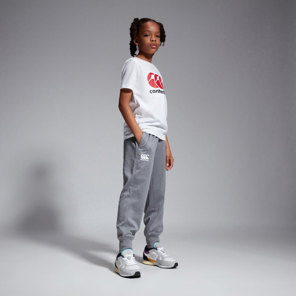 Junior Unisex Lightweight Fleece Jogger Grey Marl