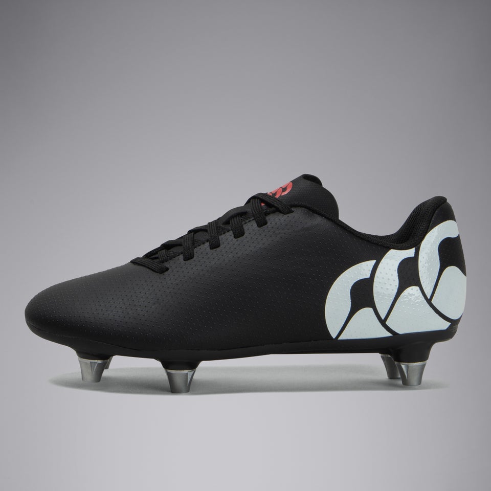 Junior Unisex Speed Razenior Soft Ground Boots Black/White