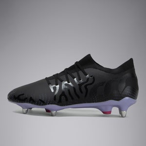 ADULT UNISEX SPEED INFINITE PRO SOFT GROUND BOOTS BLACK/PURPLE - 3.5