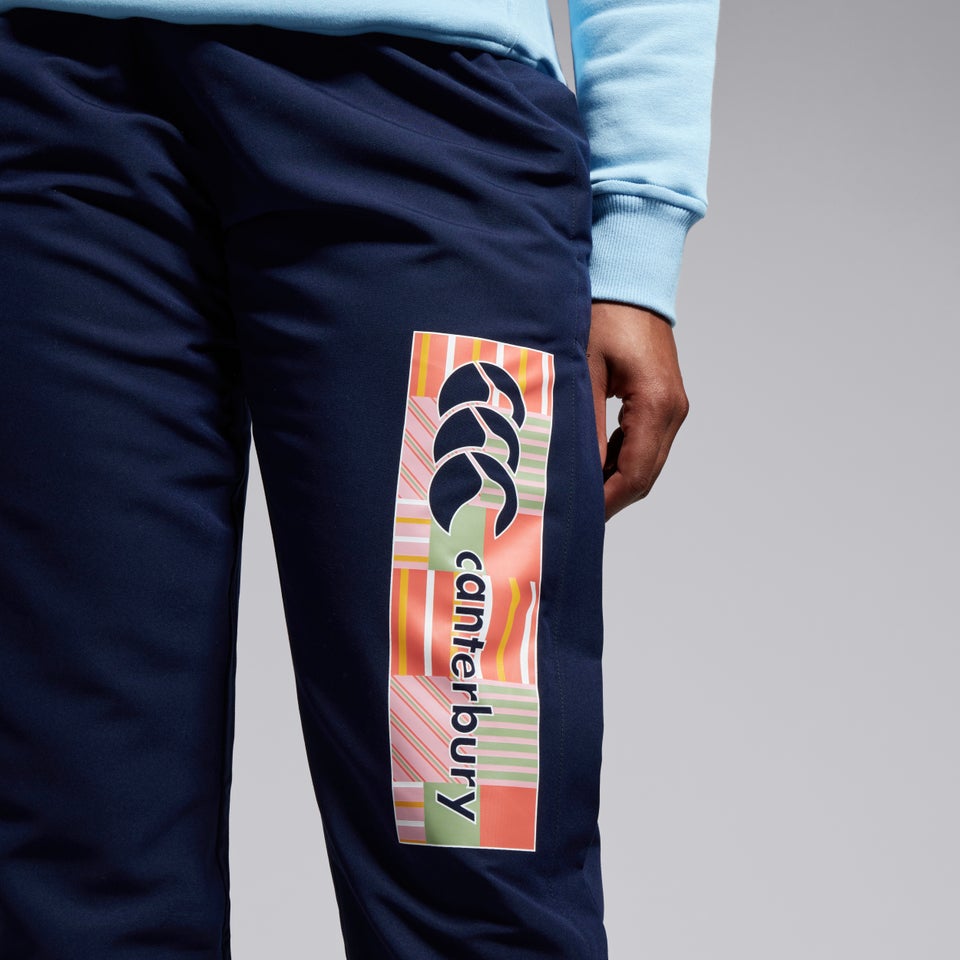 Womens Uglies Tapered Cuff Stadium Pant Navy