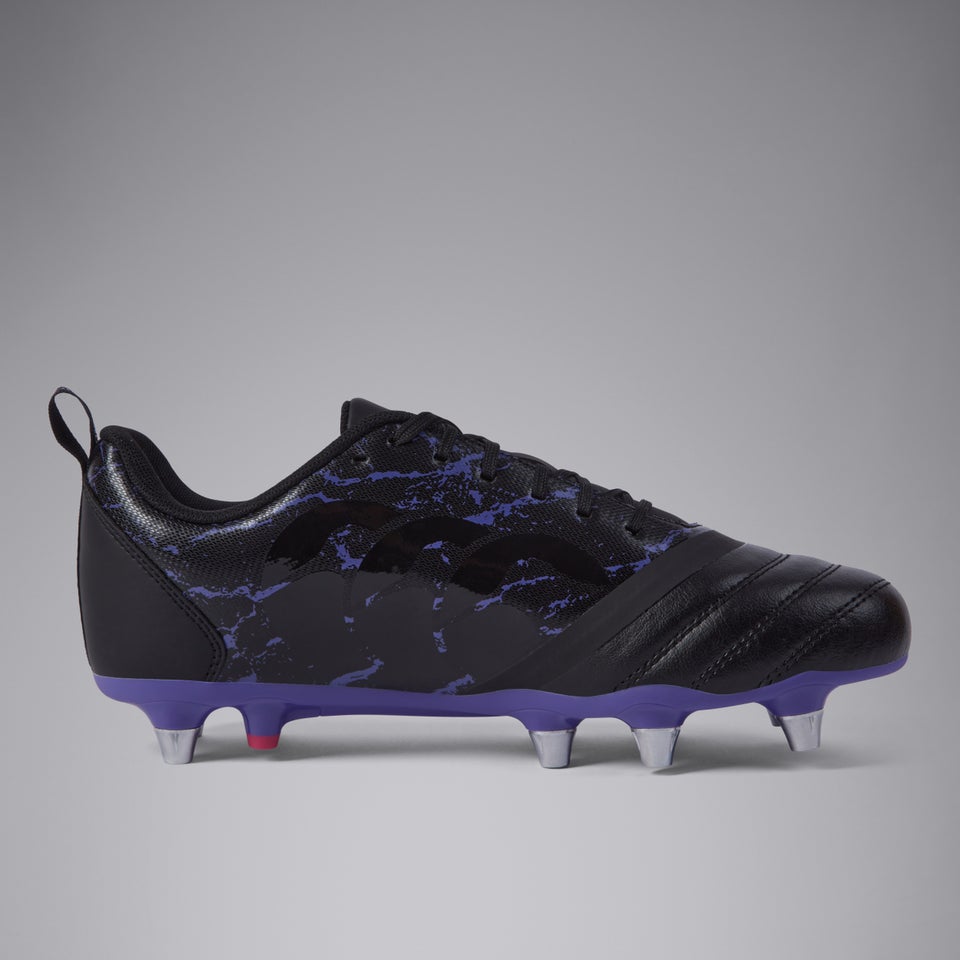 Adult Unisex Stampede Team Soft Ground Boots Black/Purple