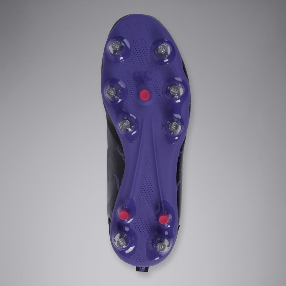 Adult Unisex Stampede Team Soft Ground Boots Black/Purple