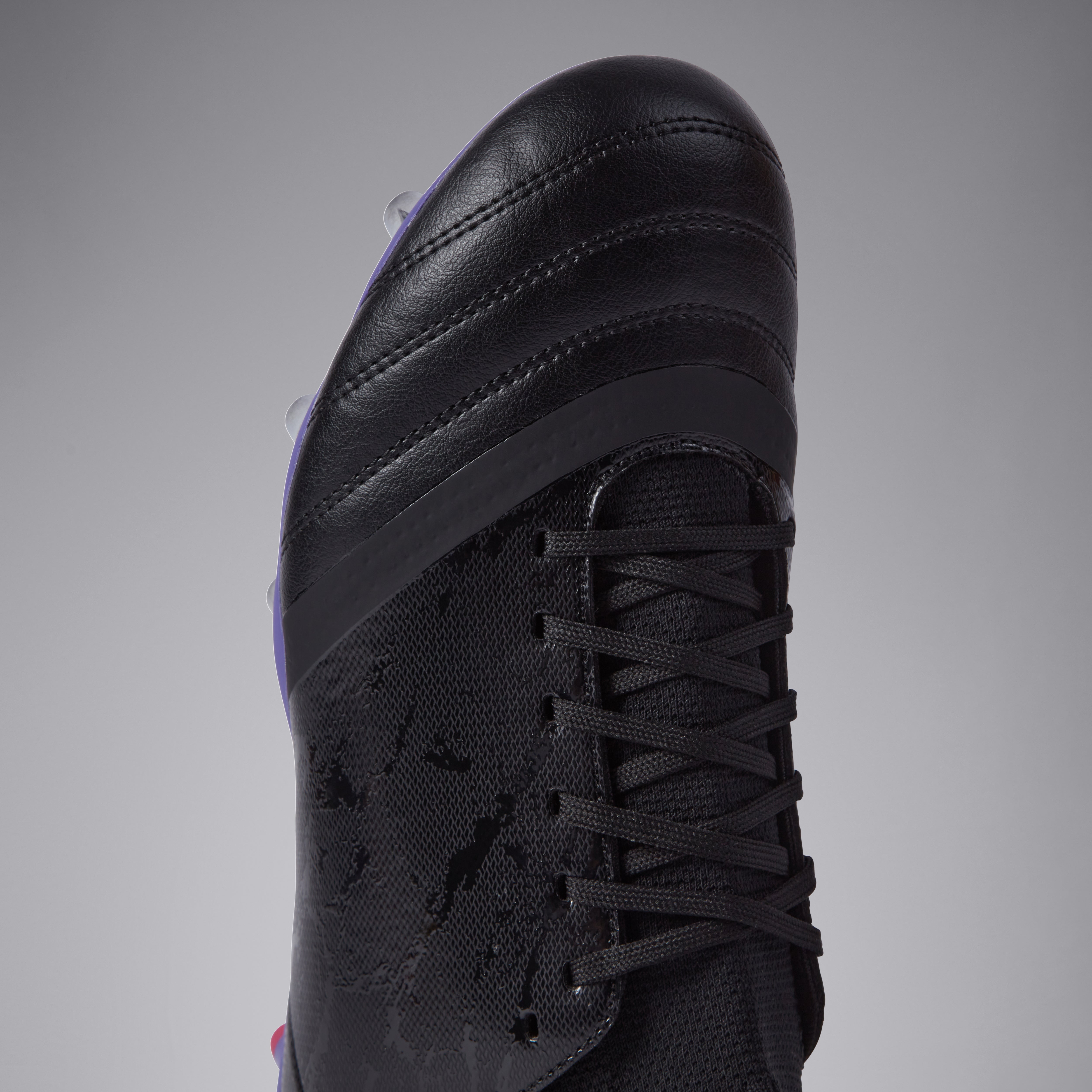 Adult Unisex Stampede Pro Soft Ground Boots Black/Purple | Canterbury