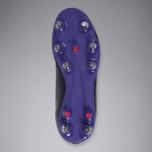 Adult Unisex Stampede Pro Soft Ground Boots Black/Purple