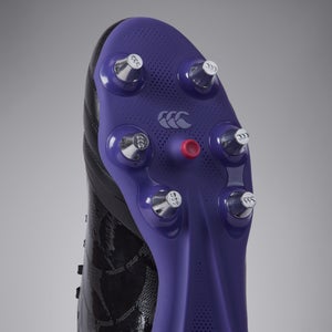 Adult Unisex Stampede Pro Soft Ground Boots Black/Purple