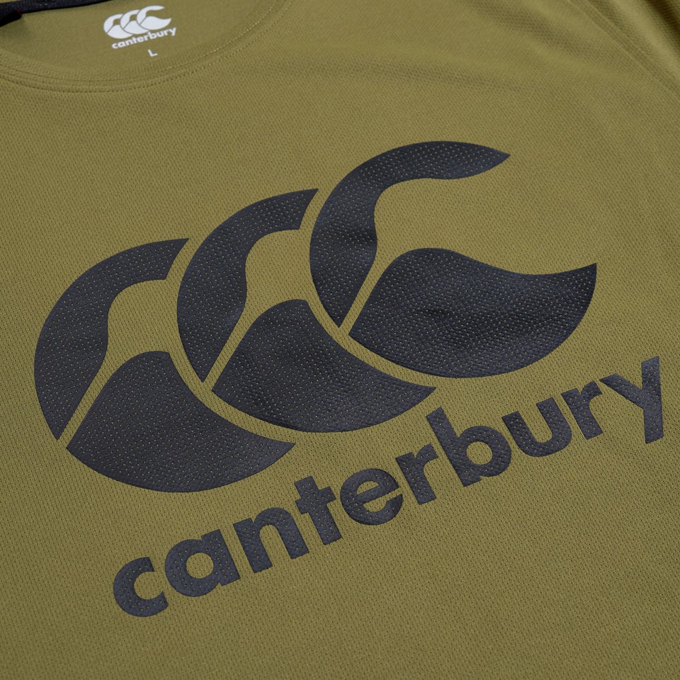 Mens Core Vapodri Large Logo Tee Green