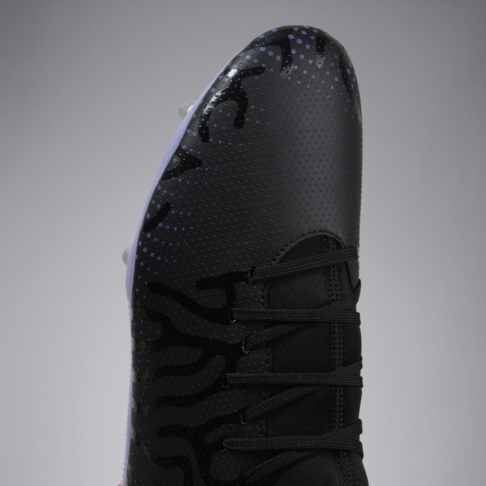 Adult Unisex Speed Infinite Team Soft Ground Boots Black/Purple