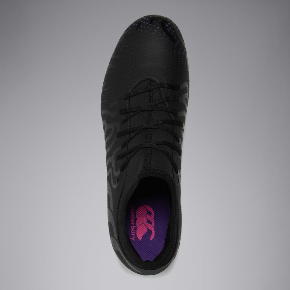 Adult Unisex Speed Infinite Team Soft Ground Boots Black/Purple