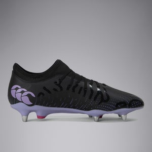 Adult Unisex Speed Infinite Team Soft Ground Boots Black/Purple