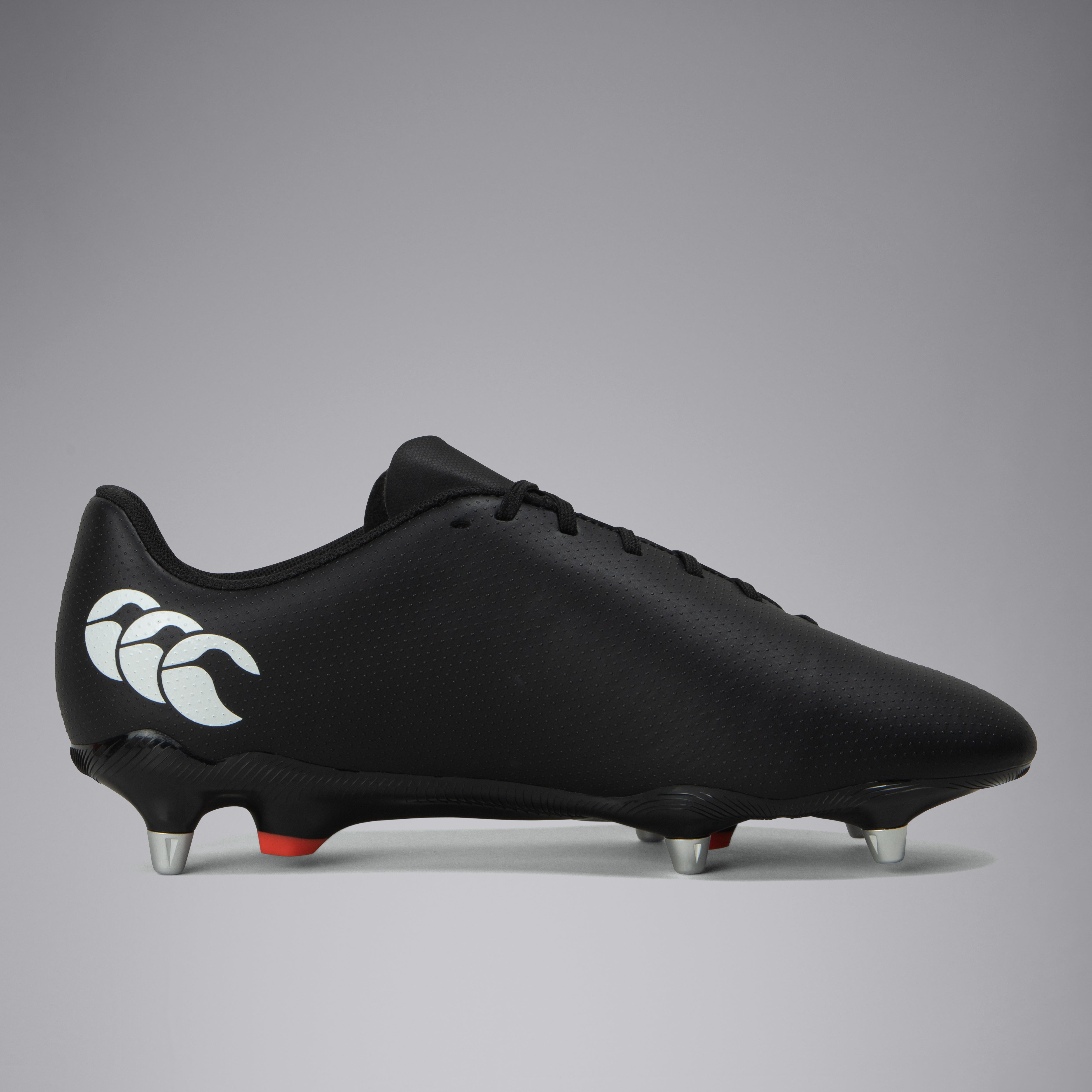 Adult Unisex Speed Raze Soft Ground Boots Black/White | Canterbury