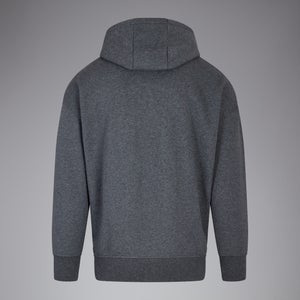 Mens Oversize Hoody Grey Marl