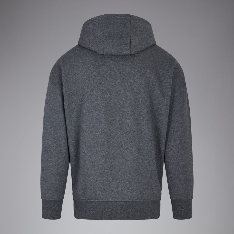 Mens Oversize Hoody Grey Marl
