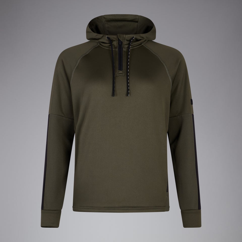 Womens Overhead 1/4 Zip Training Hoody Green