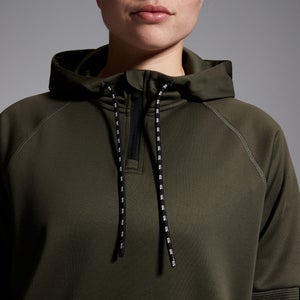 Womens Overhead 1/4 Zip Training Hoody Green