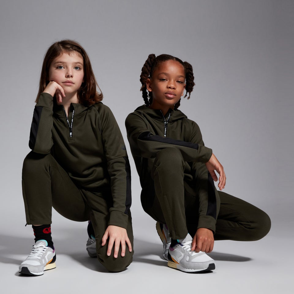 Junior Unisex Overhead Training Hoody Green