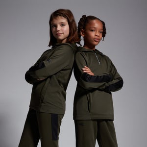 Junior Unisex Overhead Training Hoody Green