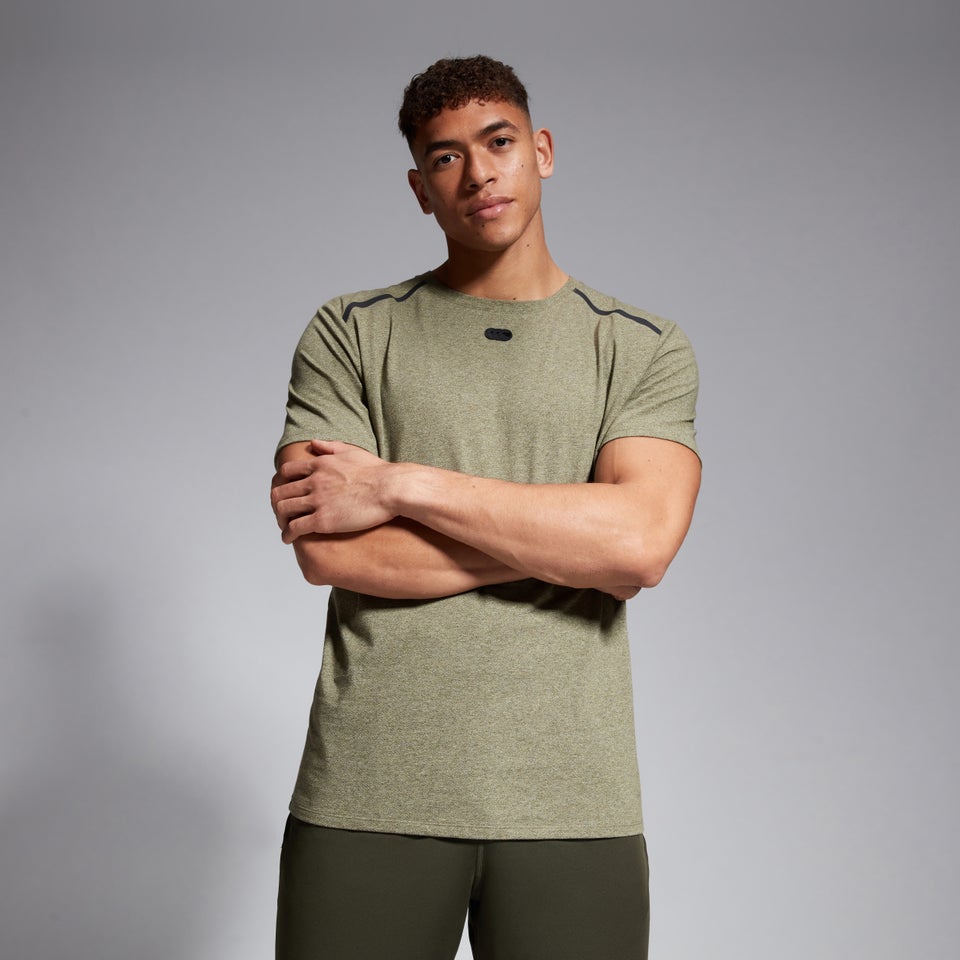 CANTERBURY COT/POL SS TRAINING TEE AM GREEN
