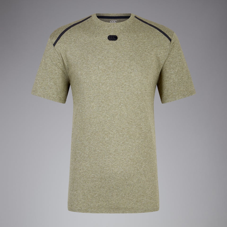 CANTERBURY COT/POL SS TRAINING TEE AM GREEN