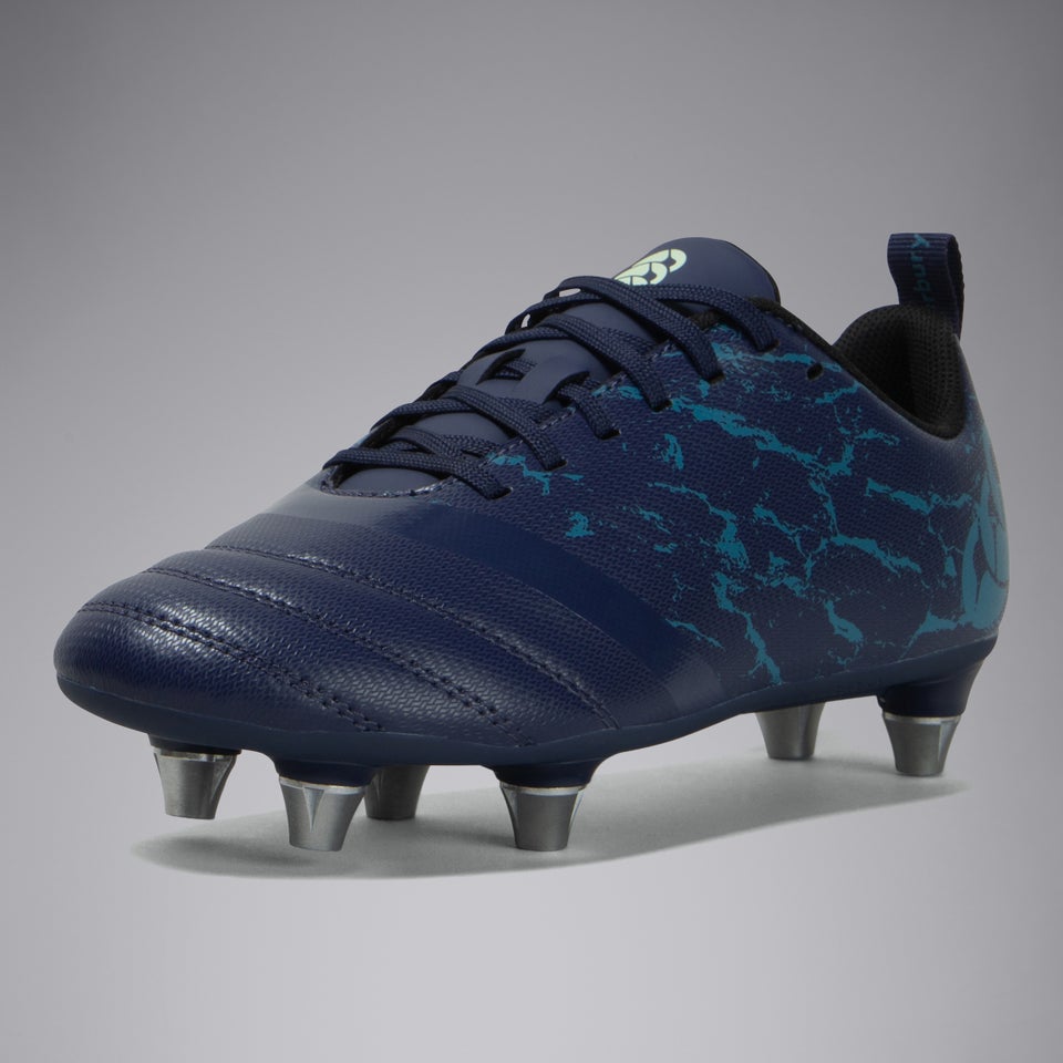 Junior Unisex Stampede Team Soft Ground Boots Blue