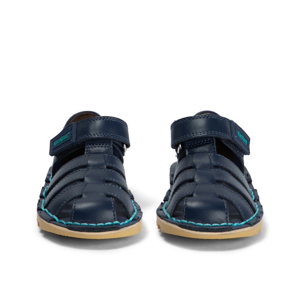 Infant Boys Kick Sandal Leather Navy