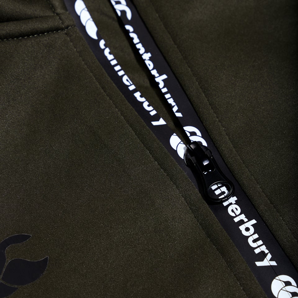 Junior Unisex 1/2 Zip Thermoreg Fleece Green